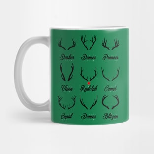 Santa's Reindeer Antlers Mug